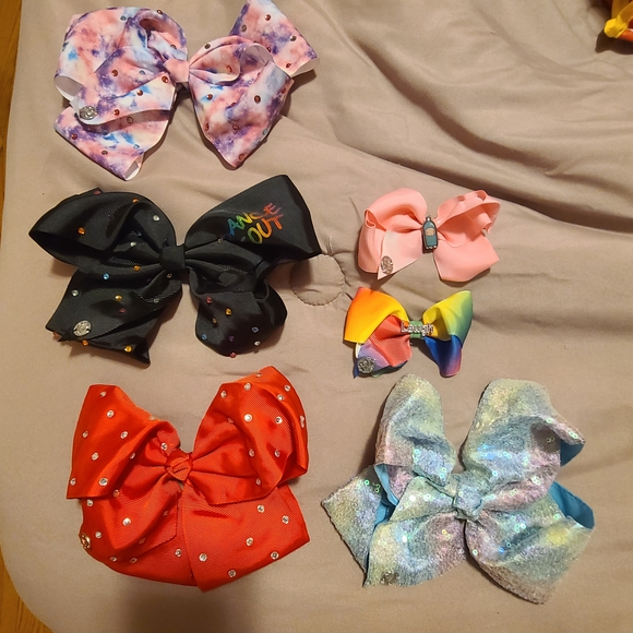 Jojo Siwa Colorful Kids Hair Bow Set - Picture 1 of 8